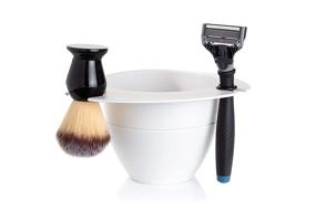 img 2 attached to 🪒 SHAVEBOWL Modular Shaving Bowl: Convenient & American-Made White Bowl