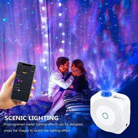 img 3 attached to 🌌 Enhanced Smart Galaxy Projector - Voion Sky Lite Star Projector Night Light with 24Hours Timer Modes, Adjustable Brightness, Laser Starry Nebula Clouds. Perfect Xmas Decor for Home Bedroom