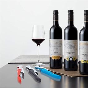 img 3 attached to 🍷 Lazat Chef All-in-One Stainless Steel Corkscrew - Wine Opener with Foil Cutter and Thickened Bottle Cork Remover