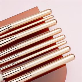 img 1 attached to 💄 Professional 25pcs Jessup Gold Makeup Brushes Set - Soft Synthetic Powder Foundation Highlighter Contour Eyeshadow Blending Liner Concealer Brushes Kit T420