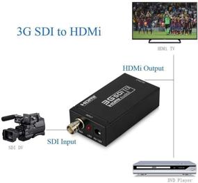 img 1 attached to 📺 Mini 3G HD-SDI to HDMI Converter Adapter: SD-SDI, HD-SDI, and 3G-SDI Signal Compatibility