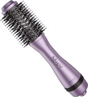 adagio california blowout brush: 2 в 1 горячая воздушная щетка-стилизатор и сушилка - круглая щетка с отрицательными ионами - щетка-фен с функцией выпрямления волос - стайлинговый инструмент для женщин (2 дюйма, лаванда) логотип