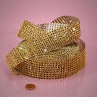 💎 exquisite gold jewel ribbon: 1-1/2" x 10yd - a luxurious touch for elegant decor and crafts logo