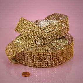 img 4 attached to 💎 Exquisite Gold Jewel Ribbon: 1-1/2" X 10Yd - A Luxurious Touch for Elegant Decor and Crafts