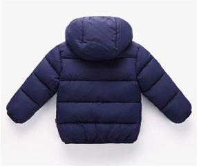 img 3 attached to Cherry Toddler Winter Coat - Windproof Snow Outwear with Removable Hood for Happy Outdoor Adventures