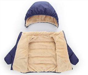 img 2 attached to Cherry Toddler Winter Coat - Windproof Snow Outwear with Removable Hood for Happy Outdoor Adventures