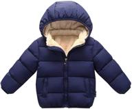 cherry toddler winter coat - windproof snow outwear with removable hood for happy outdoor adventures logo