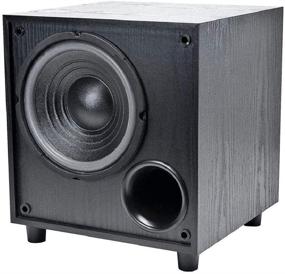 img 3 attached to 🔊 Monoprice 8 Inch 60-Watt Powered Subwoofer with Auto-On Function - Ideal for Studio and Home Theater - Black