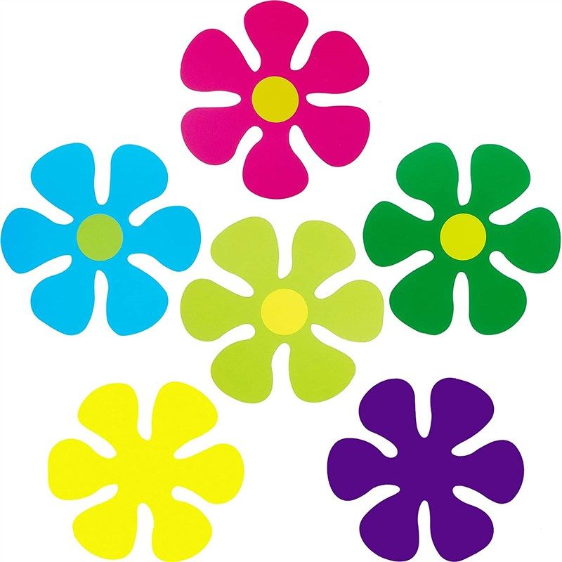 pieces flower shaped cutouts decoration 로고