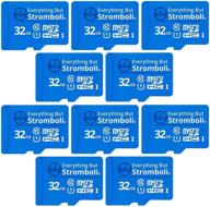 everything but stromboli 32gb microsd memory card plus adapter (10 pack) class 10 logo