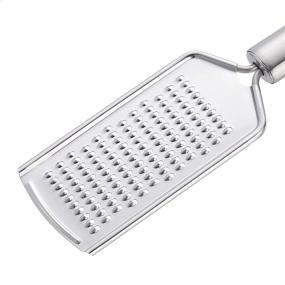 img 1 attached to Stainless Steel Flat Cheese Grater by AmazonCommercial