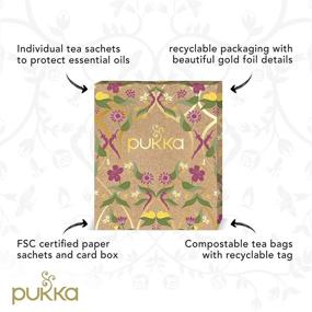 img 1 attached to 🌿 Pukka Herbs Support Tea Selection Box: Eco-friendly Christmas Gift for Feeling Strong - 45 Tea Bags, 5 Flavors