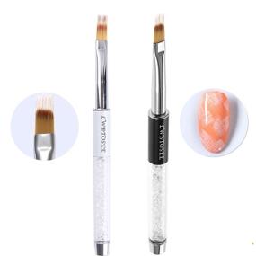 img 3 attached to 💅 Enhance Nail Art with LWBTOSEE Ombre Brush Painting Pen for Stunning Gradient Effects and Rhinestone Embellishments