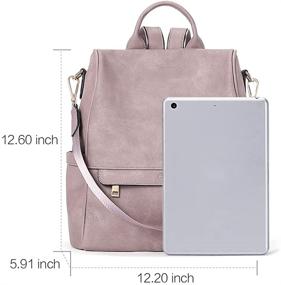 img 2 attached to 🎒 Vintage Two Toned Fashion Backpack: Stylish Shoulder Handbags & Wallets for Women