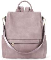 🎒 vintage two toned fashion backpack: stylish shoulder handbags & wallets for women logo