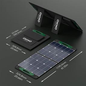 img 2 attached to OKMO OS100 Portable Solar Panel for OKMO G1000/G2000 Portable Power Station: Foldable Solar Charger with USB Outputs for Outdoor RV Camping and Off-Grid Solar Power Backup