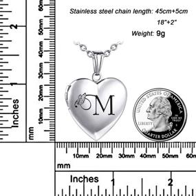 img 3 attached to 📿 Charming MUERDOU Initial Alphabet Necklace: Exquisite Girls' Jewelry with Personalized Pictures