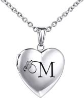 📿 charming muerdou initial alphabet necklace: exquisite girls' jewelry with personalized pictures logo