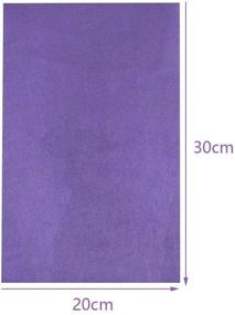 img 1 attached to 🎀 Искусственная кожа с муаром - формат A4, 6 листов (фиолетовый) для серёжек, бантиков и ободков