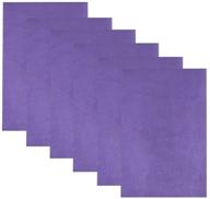 🎀 pebbled faux leather sheets - a4 size, 6 sheets (purple) for earrings, bows, and headbands logo