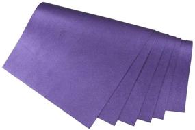 img 2 attached to 🎀 Pebbled Faux Leather Sheets - A4 Size, 6 Sheets (Purple) for Earrings, Bows, and Headbands