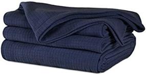 img 1 attached to Midnight Blue Berkshire Polartec Softec Blanket - Full/Queen Size