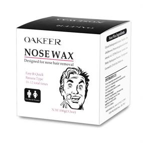 img 4 attached to 👃 Nose Wax Kit - Oakeer Nose Hair Remover for Men and Women - 100g Nose Wax with 20 Applicator Sticks