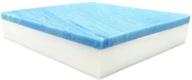 🪑 premium usa-made foamrush 5x32x75 cool gel memory foam bench cushion - medium firm upholstery sheet for seat replacement, couch, sofa, or mattress padding logo