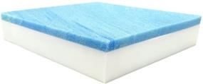 img 4 attached to 🪑 Premium USA-made FoamRush 5x32x75 Cool Gel Memory Foam Bench Cushion - Medium Firm Upholstery Sheet for Seat Replacement, Couch, Sofa, or Mattress Padding