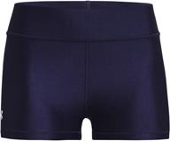 🩲 under armour women's heatgear mid rise shorty shorts logo