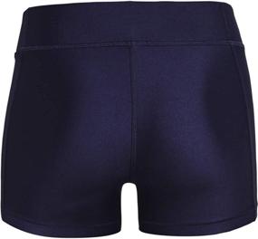 img 2 attached to 🩲 Under Armour Women's HeatGear Mid Rise Shorty Shorts