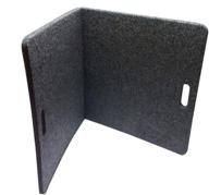 🛏️ charcoal grey bedrug tw2x4mat trailerware 2' x 4' folding track mat logo