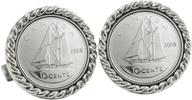 canada ship coin cuff links by american coin treasures: enhance your style with exquisite collectible jewelry logo