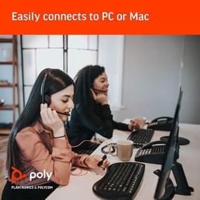 img 2 attached to 🎧 Plantronics Blackwire 3210: Monaural USB-A Headset with Boom Mic for PC and Mac