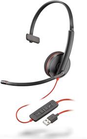 img 4 attached to 🎧 Plantronics Blackwire 3210: Monaural USB-A Headset with Boom Mic for PC and Mac