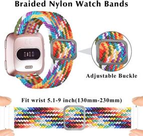 img 3 attached to Braided Compatible Adjustable Replacement Wristband