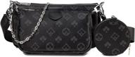 black crossbody bags for women - woqed shoulder handbags set including small coin purse - 3 sizes available logo