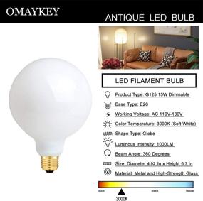 img 2 attached to 💡 OMAYKEY регулируемая яркость эквивалентная винтажная нить: Просветите свое пространство с вечной элегантностью