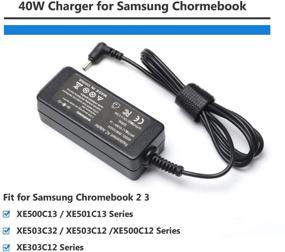 img 1 attached to 🔌 40W Laptop Charger AC Adapter Power Supply for Samsung Chromebook 3