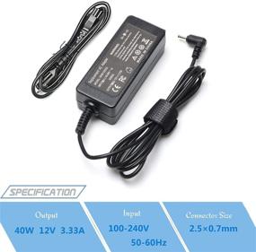 img 3 attached to 🔌 40W Laptop Charger AC Adapter Power Supply for Samsung Chromebook 3