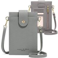 👜 women's crossbody cellphone bag: small shoulder purse with card holder, wallet pouch logo