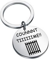 correctional officer gift - time count keychain | prison officer jewelry for corrections staff and prison guards logo