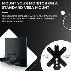 img 1 attached to 🔧 Улучшите гибкость просмотра с помощью адаптера HumanCentric VESA для Viewsonic VX2776-smhd, VX2476-smhd, VX2376-smhd и VX2276-smhd