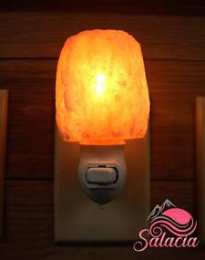 img 3 attached to 🌙 Enhance Your Night Routine with Salacia Gibraltar Natural Pink Himalayan Rock Salt Plug-in Night Light