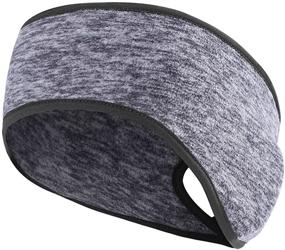 img 4 attached to MIFULGOO Ponytail Headband Sweatband Charcoal Gray