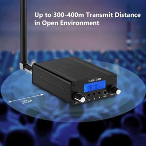 img 2 attached to 📻 Church FM Transmitter, 0.5W LCD Broadcast Transmitter 76MHz~108MHz Mini Radio Stereo Station with Antenna, Up to 1000Feet Distance for Music Streaming, Audio, Voice, School, Park