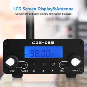 img 3 attached to 📻 Church FM Transmitter, 0.5W LCD Broadcast Transmitter 76MHz~108MHz Mini Radio Stereo Station with Antenna, Up to 1000Feet Distance for Music Streaming, Audio, Voice, School, Park