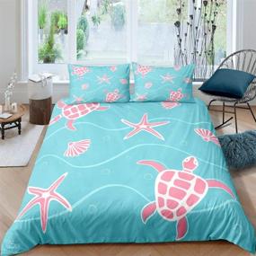 img 3 attached to Feelyou Comforter Tortoise Bedspread Nautical