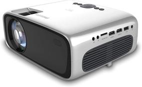img 4 attached to Experience Cutting-Edge Entertainment with the Philips NeoPix Prime Projector: Wi-Fi Screen Mirroring & Built-in Media Player