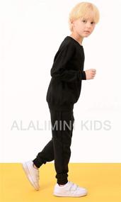 img 2 attached to ALALIMINI Toddler Sweatshirts: Lightweight Crewneck Clothing for Boys